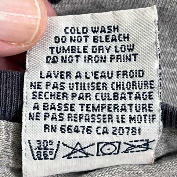 Vintage Tommy Jeans Heather Gray Double Sided Spellout T-Shirt Size XL 1990s - Picture 5 of 8